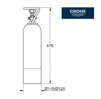 BOTELLA CO2 de 2 Kgs GROHE BLUE